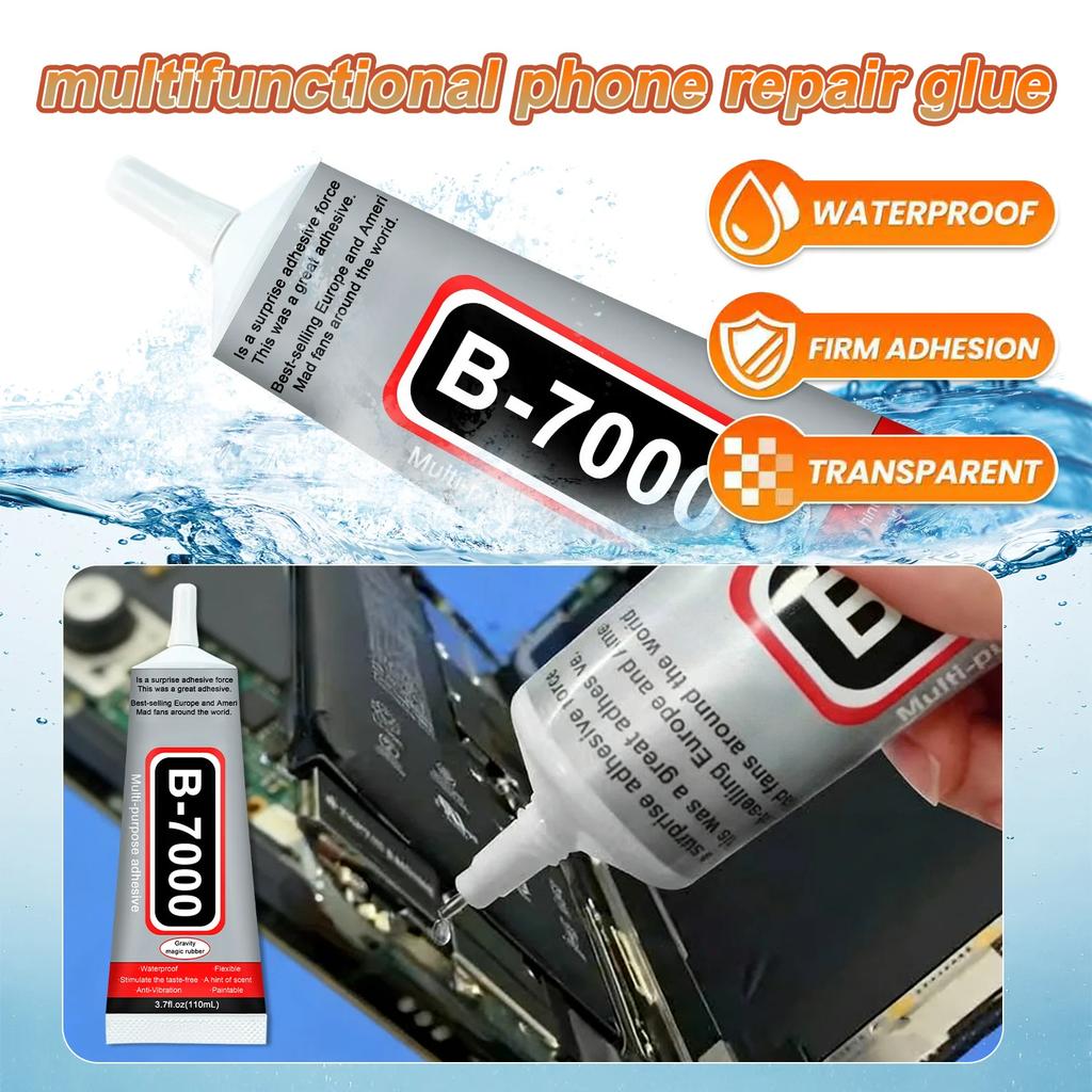 Liquid Adhesive B-7000 Super Glue Loolifl 1-10Pcs Safety Materials Epoxy Resin Repair Cell Phone Touch Screen Jewelry Craft