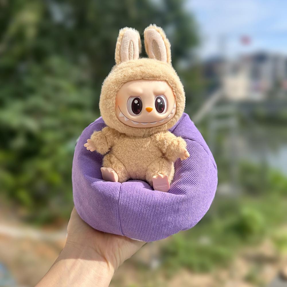 

Для 17см куклы Bjd Labubu Мини-диван Украшение комнаты Кукольный диван Автомобильный Мини-диван Кровать Второе поколение Серия Сидячая вечеринка фиолетовый