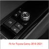 18-21 Rearview Mirror Adjust Knob For Toyota Camry Black Aluminum Button Cover