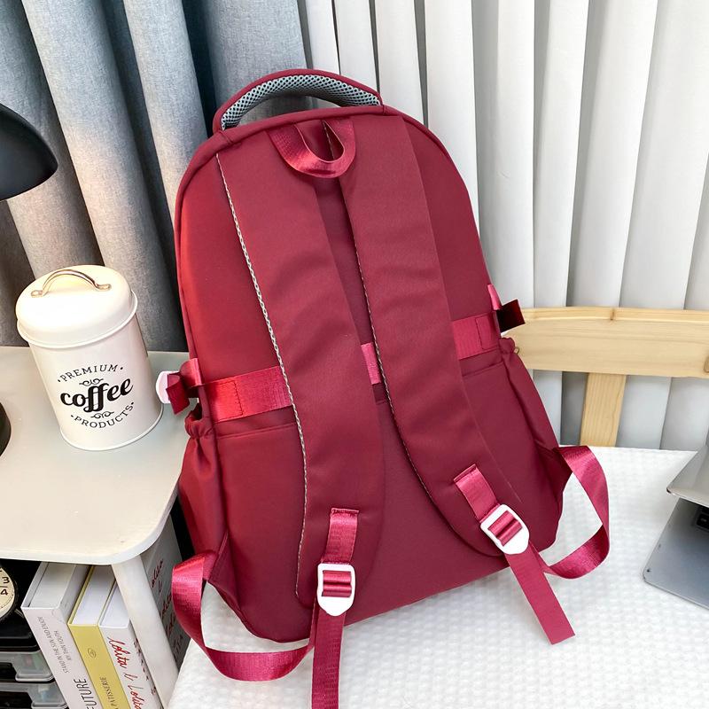 School Bag, Middle and High School Students, Large-capacity Backpack, Casual Small, Fresh, Contrasting Colors, Burden Reduction, Travel Backpack