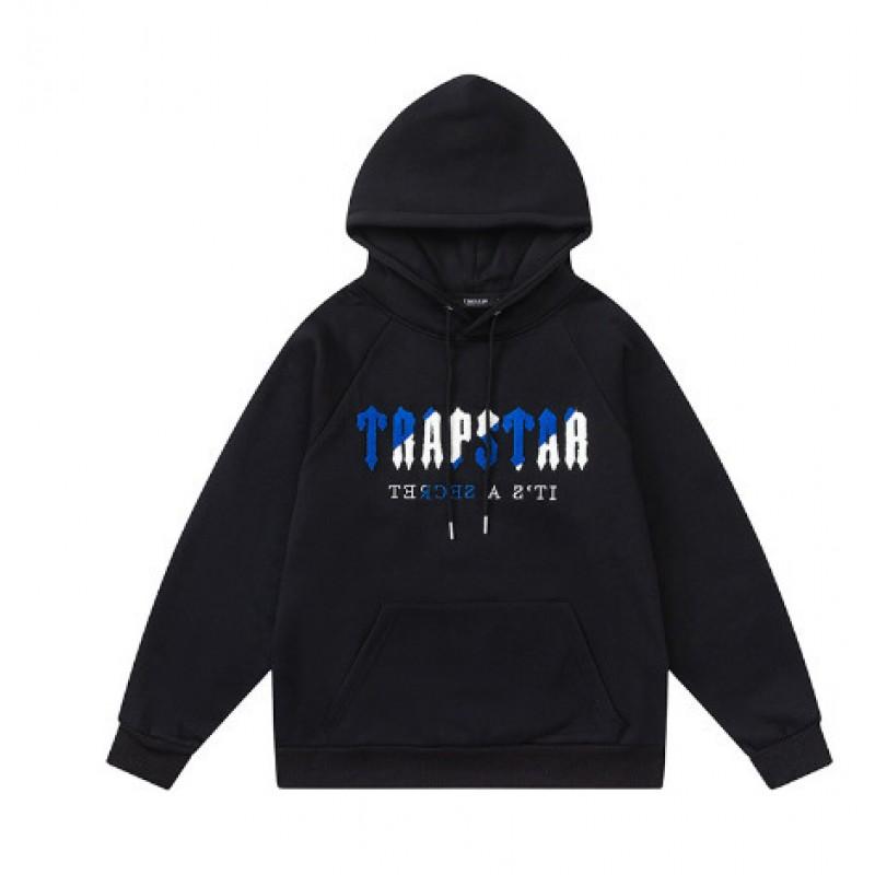 Unisex Fleece-Lined Cotton Hoodie Pants Set With Embroidered Letter Winter Casual Sportswear Men Women