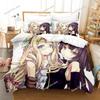Nuovo Set Biancheria da Letto Kawaii Ragazze Stampa 3D No Game No Life Set Biancheria da Letto Cartone Animato Anime Set Adulto Bambino Camera da Letto Copripiumino Set Regalo di Lusso