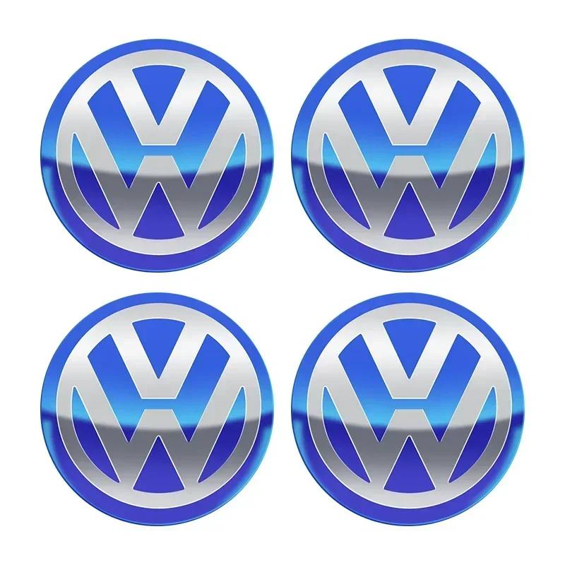 Dla VW Nowe 4 szt. 56/60/65/70/75mm Nakładki na Środkowe Piasty Kół Samochodowych Naklejka Odznaka Dla Volkswagen VW B5 GTI Golf 5 7 Caddy Passat b6 Tigua