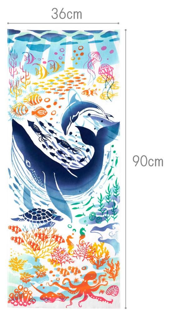 Miyamoto Kenema Chusen Tenugui of Morning 36 X 90cm 50085 (Tenugui Cloth) "Awakening Glory"