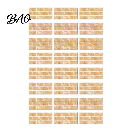 Cover Wall Defects Stickers Self-Adhesive PVC Tile Stickers, Waterproof Mosaic Pattern Decals for Kitchen Bathroom Renovation Supplies Home
