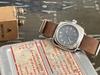 M.R.M.W. Military Watch, California Dial Watch, Smoky Blue, with Brown Crazy Horse Leather Strap