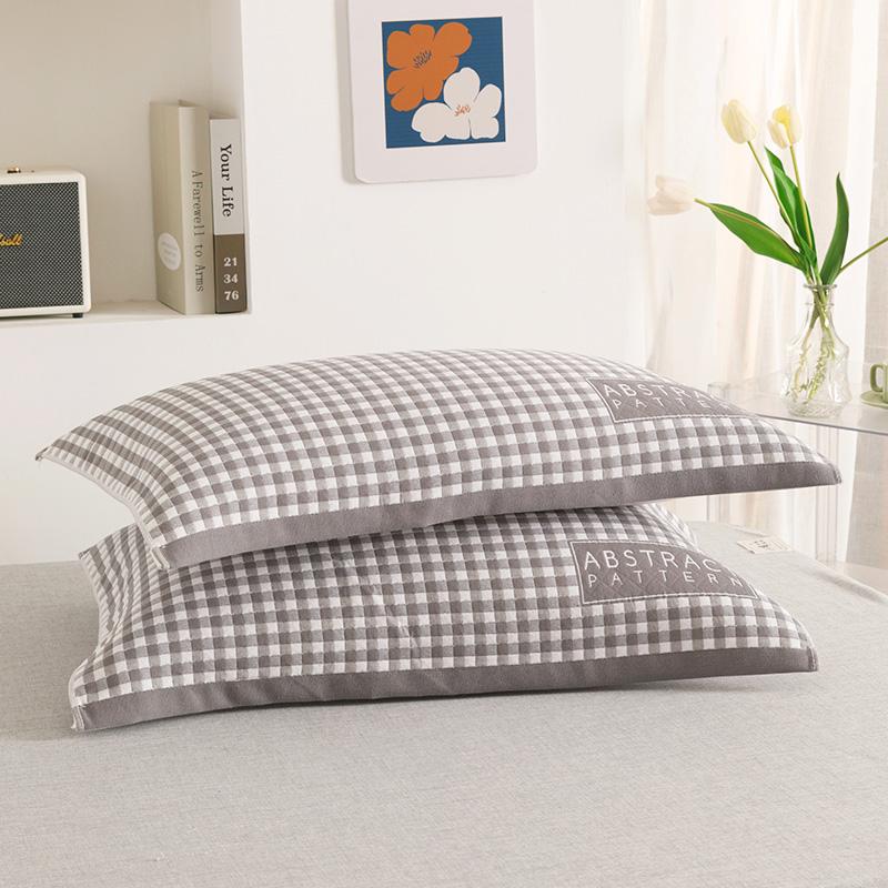 BrandNew Pure Cotton Pillow Cover a Pair of Cotton Gauze Pillow Cover Universal for All Seasons to Absorb Sweat