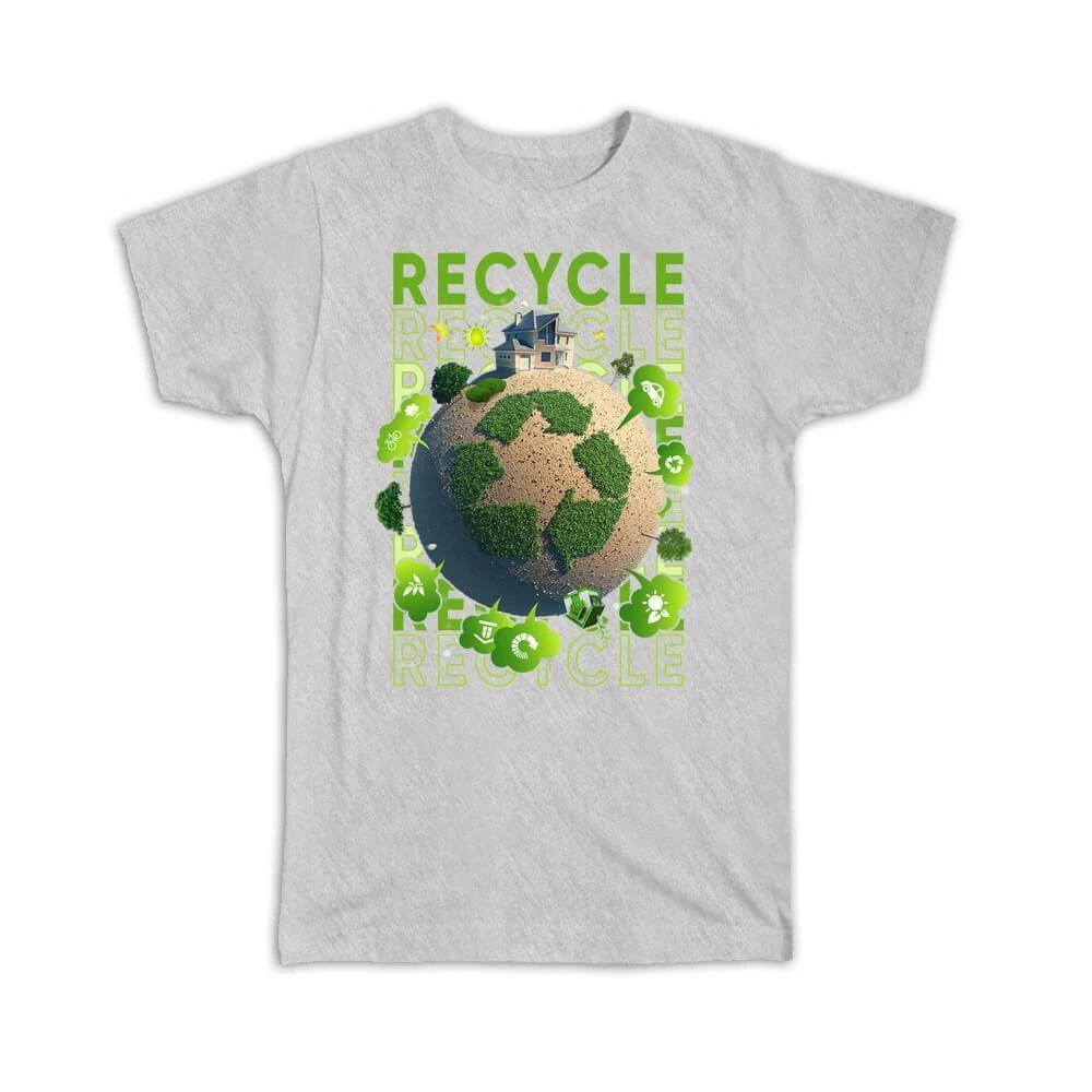 Gift T-Shirt : Ecolife New World Go Green Recycle Protect Our Planet Trees Lover L