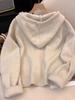 Cozy Hooded Zipper Cardigan: Women's Knitted Autumn/Winter Age-Reducing Sweater 2025