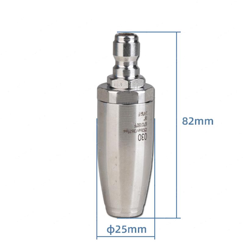 Turbo Nozzle for Pressure Washer - 3600PSI - Stainless Steel, 1/4 Quick Connect, Works with Hot and Cold Water