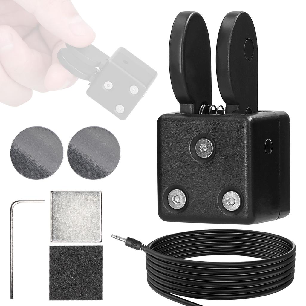 QU 2020A Dual Paddle Key Automatic Morse Magnetic Adsorption Base CW Morse Code Key DIY Keyer for Shortwave Radios
