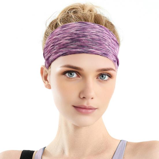 Sports Headband Sweat-Proof Elastic Hair Band Soft Lightweight Headband for Women Men Fitness Yoga Running Workout