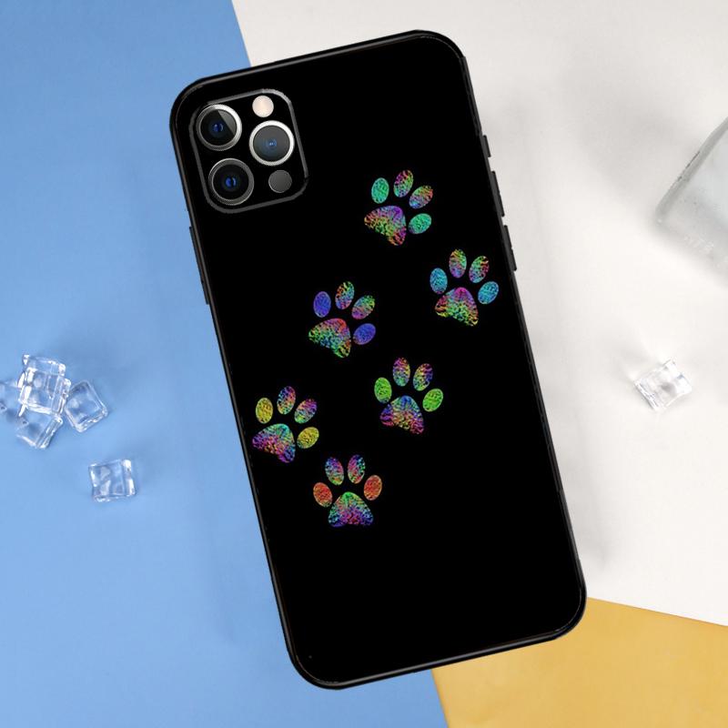 Dog Paw Phone Case For iPhone 15 Pro 16 Pro 11 13 14 Pro Max 12 Mini XR 16 15 Plus 16e Cover Shell