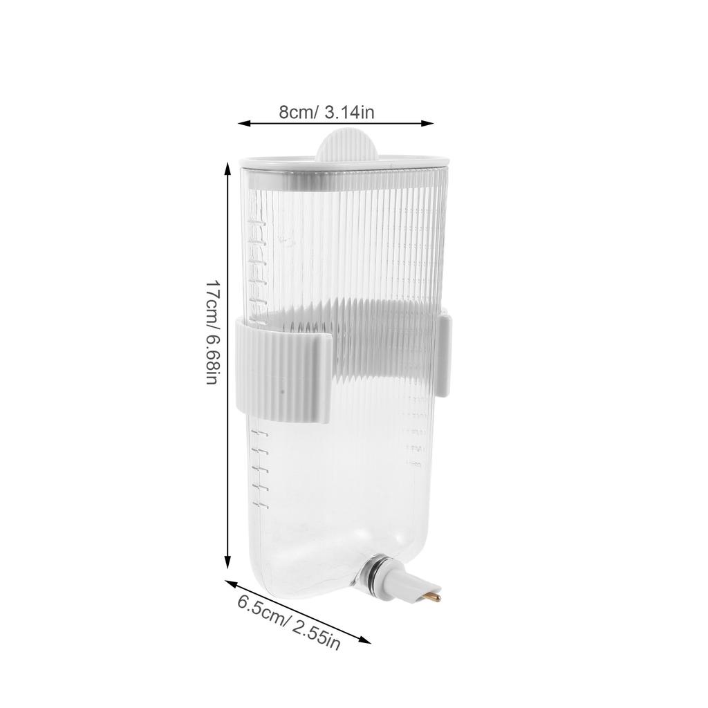 360Ml Transparent Automatic Parrots Waterer No Mess Bird Cage Water Dispenser Hanging Feeder for Budgie Cockatiel Canary Bird