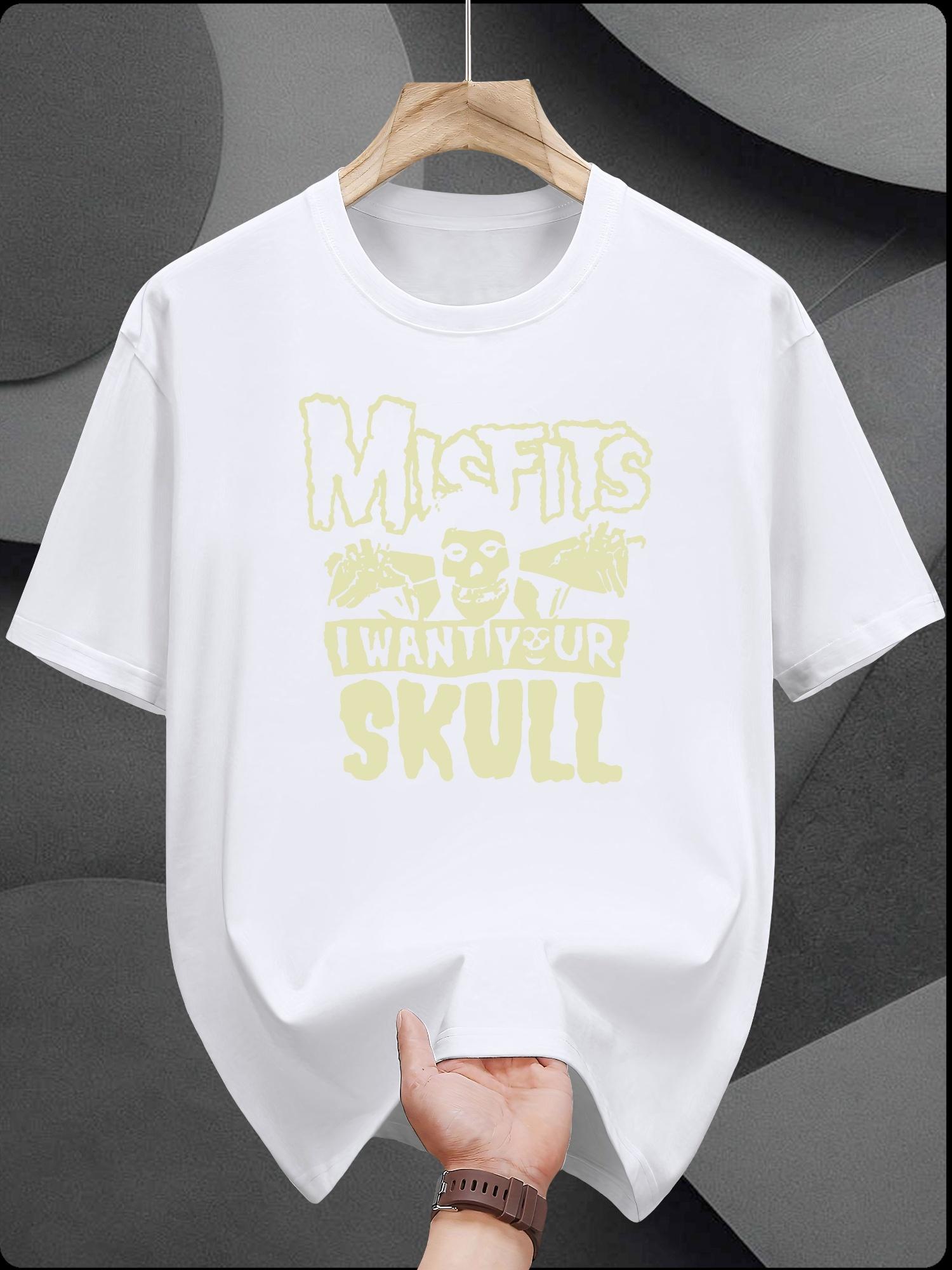 Misfits Graphic T-shirt - Casual Summer Tee with Skull Design S