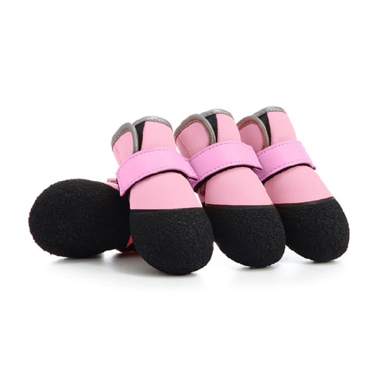 4pcs Small Dog Shoes With Soft Soles Comfortable Protective Dog Footwear for Active Dogs Size