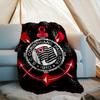 1PC Sport Club Football Crest Printed Soft Flannel Blanket Throw for Adult Bedroom Living Room Sofa Camping Travel Fan Gifts Christmas Gifts