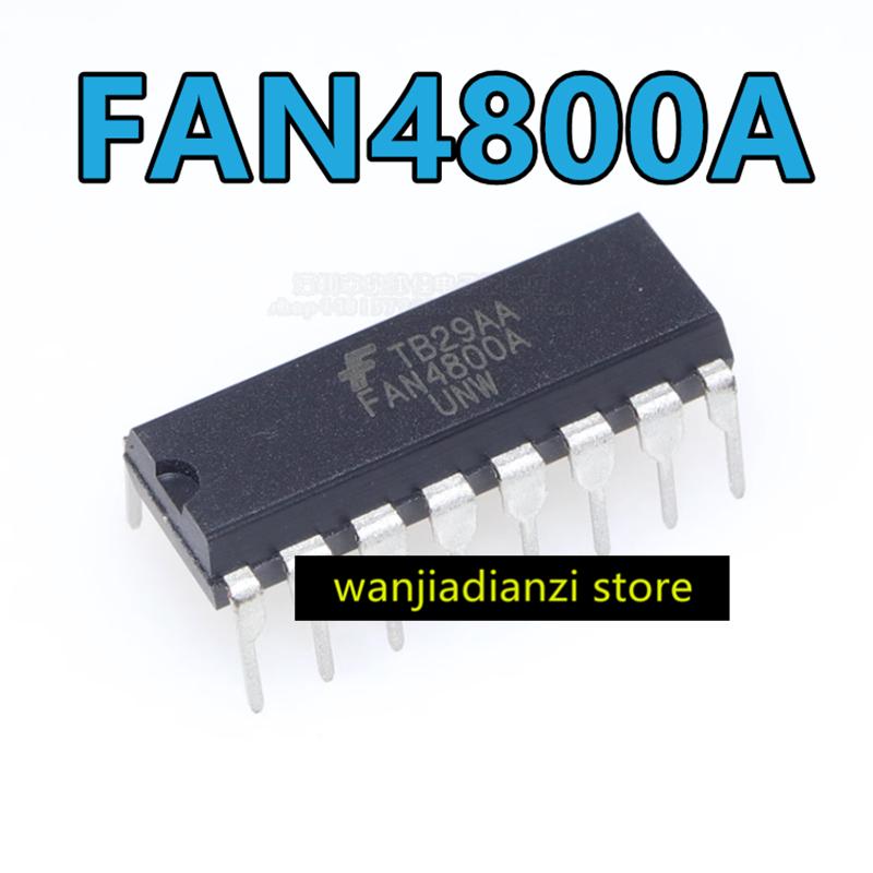 5pcs Imported Original FAN4800A FAN4800AUNW DIP-16 Power Management Chip FAN4800