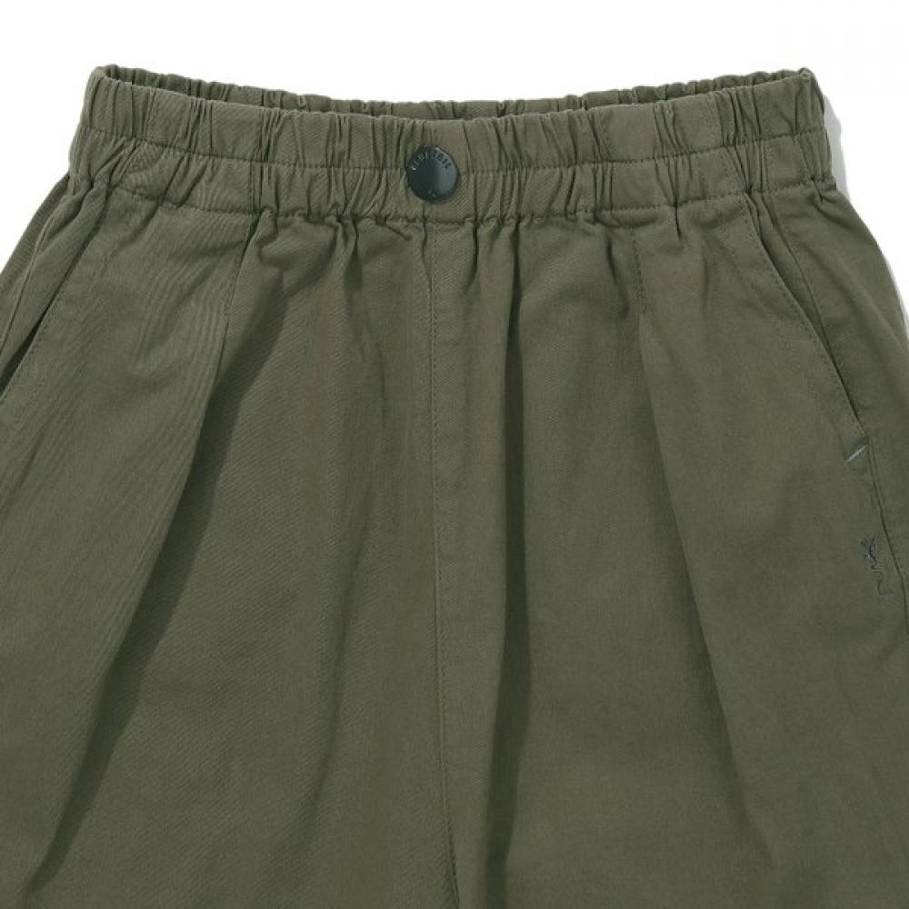 Bluetail Khaki Barrel Baggy Fit Woven Pants Aab1pt06kk