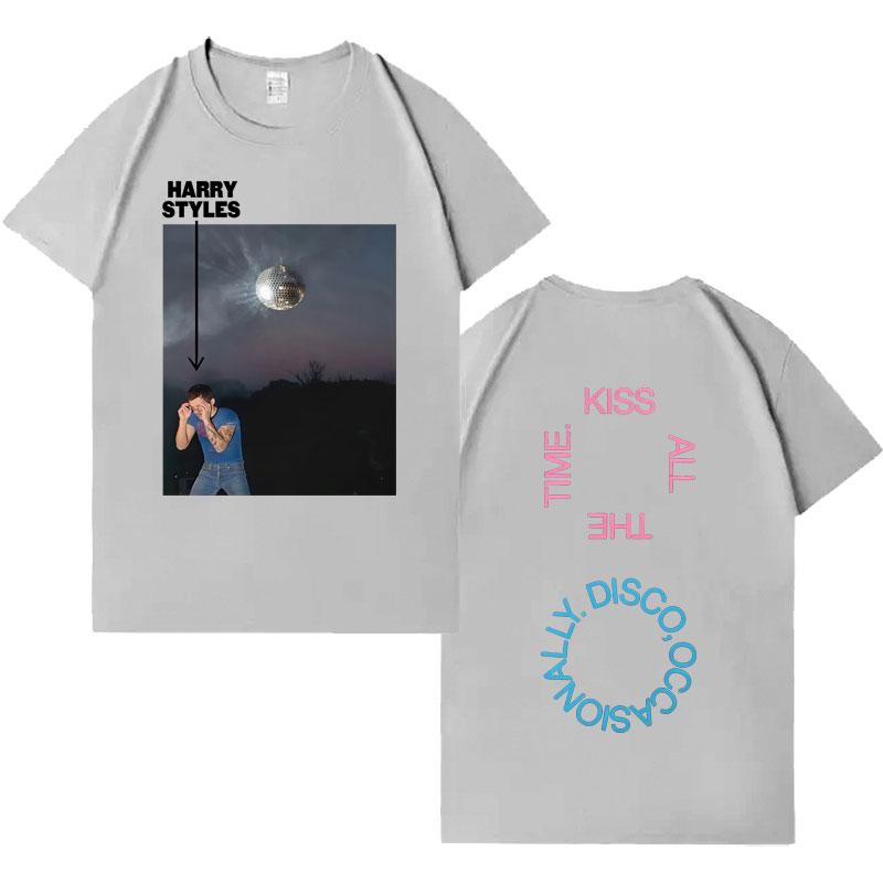

Singer HarryStyle 2026 New Album Tide Music Tour Tshirts Cozy Pop Oversized T Shirt Mens Womens Loose Casual Crewneck T Shrits L