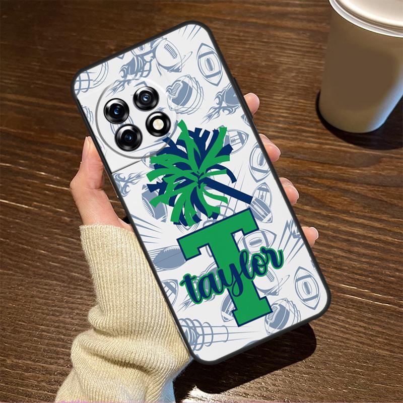 Personalised Football Cheer Name Case For OnePlus Nord 3 2T CE 2 Lite N10 N20 N30 OnePlus 11 10T 10R 9RT 8T 8 9 10 Pro Cover