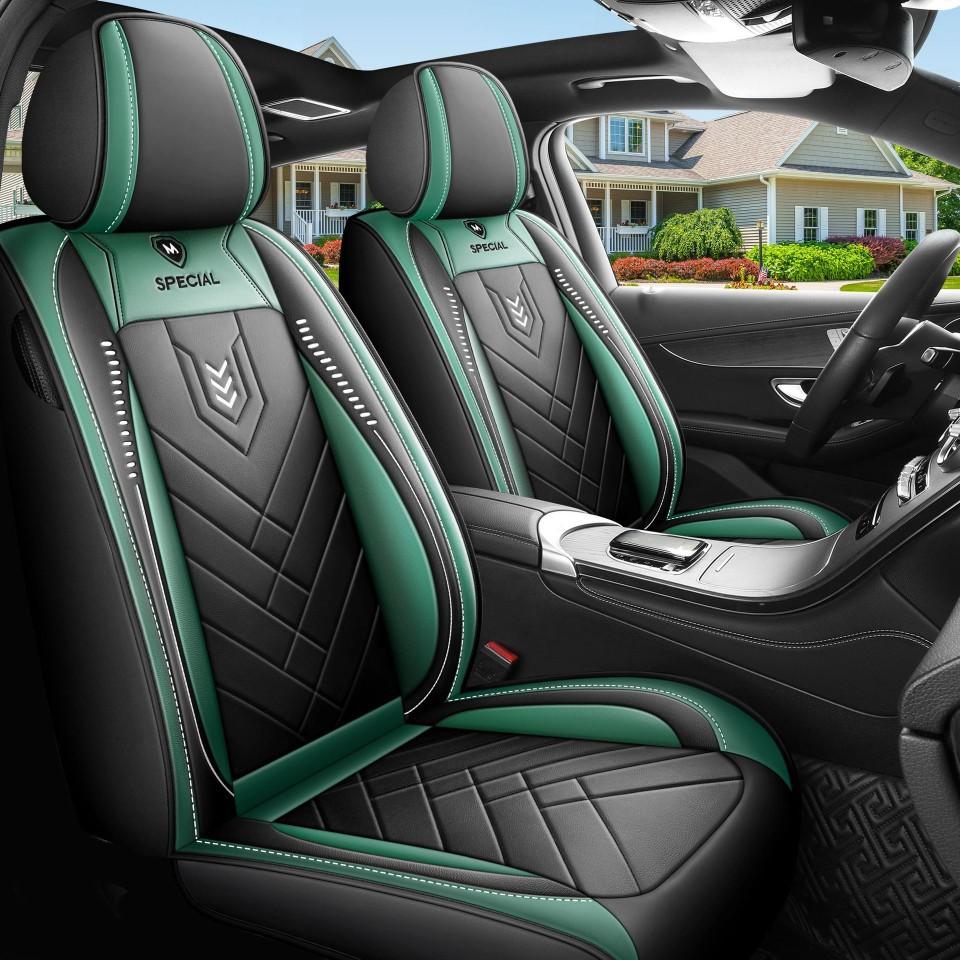 Luxusní potah autosedačky Kožený interiér Automobily Potahy sedadel Podložky Univerzální potah sedadla Chránič Podložka Auto příslušenství 1 Přední sedadlo