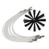 Chimney Brush 100/600mm Long Handle Flexible Rod 100mm Brush Head For Chimney Dryer Pipe Fireplace Inner Wall Roof Cleaning Tool