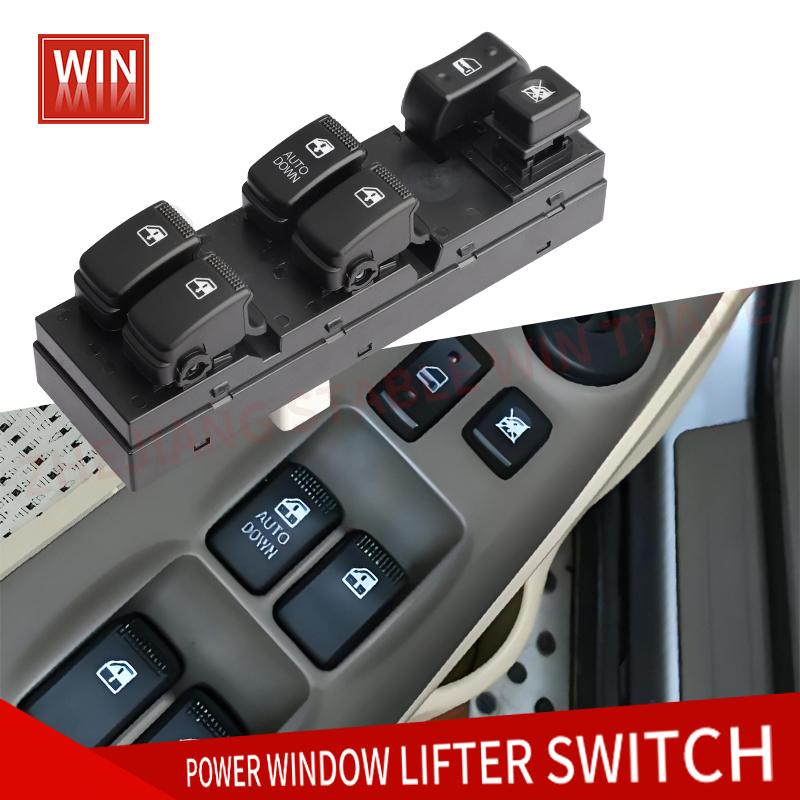 93570-2E000 935702E000 Car Window Control Switch for Hyundai Tucson 2005-2010 Front Left Driver Side Control Windows Switch 93570-2E000