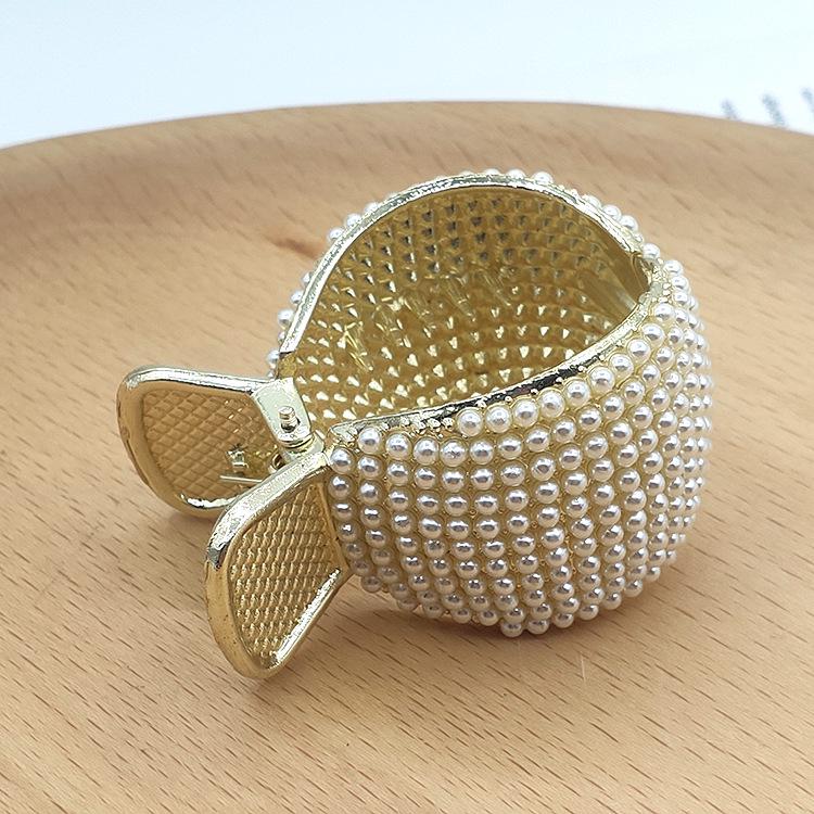 Luxury Alloy Rhinestone Hair Claw Clip for Women – Anti-Collapse Hold