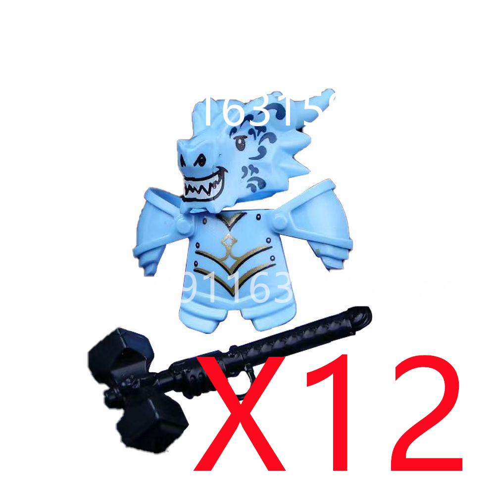 Kompatybilne MOC Średniowieczne Klocki Budowlane Postacie Żołnierze Smoczy Rycerze Czarny Lew Orzeł Zabawka Prezent Klocki Rolnik Żołnierz X048