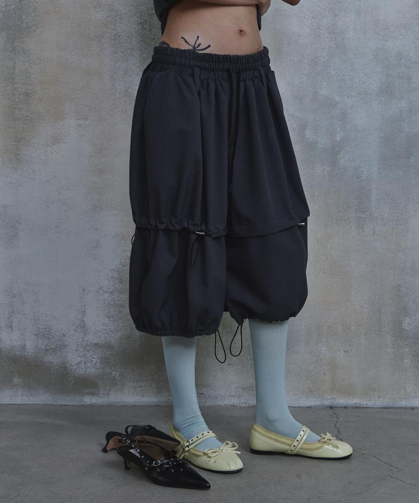 Paradigm Film [Ep.02] Gothic Balloon Fit Bermuda Pants (Charcoal)