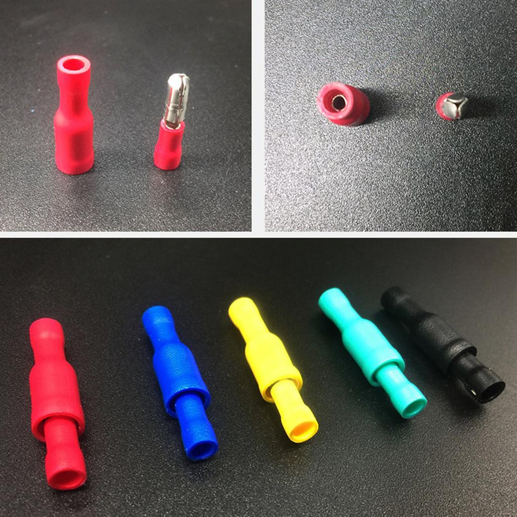 120 db Kábelhüvely Készlet Kerek Dugók és Kerek Csatlakozók Krimpelhető Csatlakozó Válogatás Kábelhüvelyek Kerek Tompacsatlakozó Autóhoz