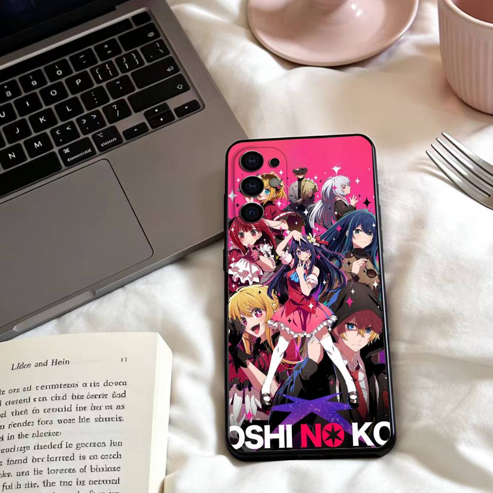 Anime O-Oshi no ko  Phone Case For Samsung S25,24,23,22,30,21,10,9,Ultra,Plus,Lite,FE,4,5 G Soft Black Case