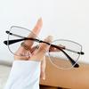 New Retro Cat Eye Glasses Frame Women Metal Casual Spectacles Eyewear Fashion Anti Blue Light Reading Glass Gradient