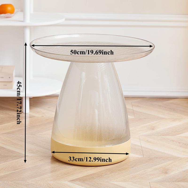 Round Plastic Side Table Nordic Coffee Table Multifunctional Corner End Table Center Table Living Room Furniture