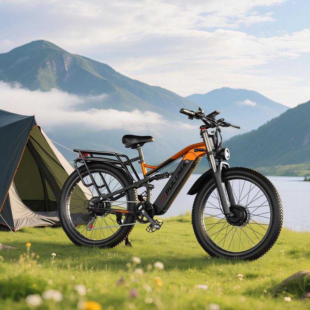 Electric Bike PULUMA PE86 Pro 26 Inch Tires 500W*2 Motor 48V20Ah Battery Torque Sensor 40km/h Max Speed 150km Max Range