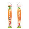 Porch Easter Sign Couplet Banner Party Decoration Egg Bunny Door Holiday Hanging