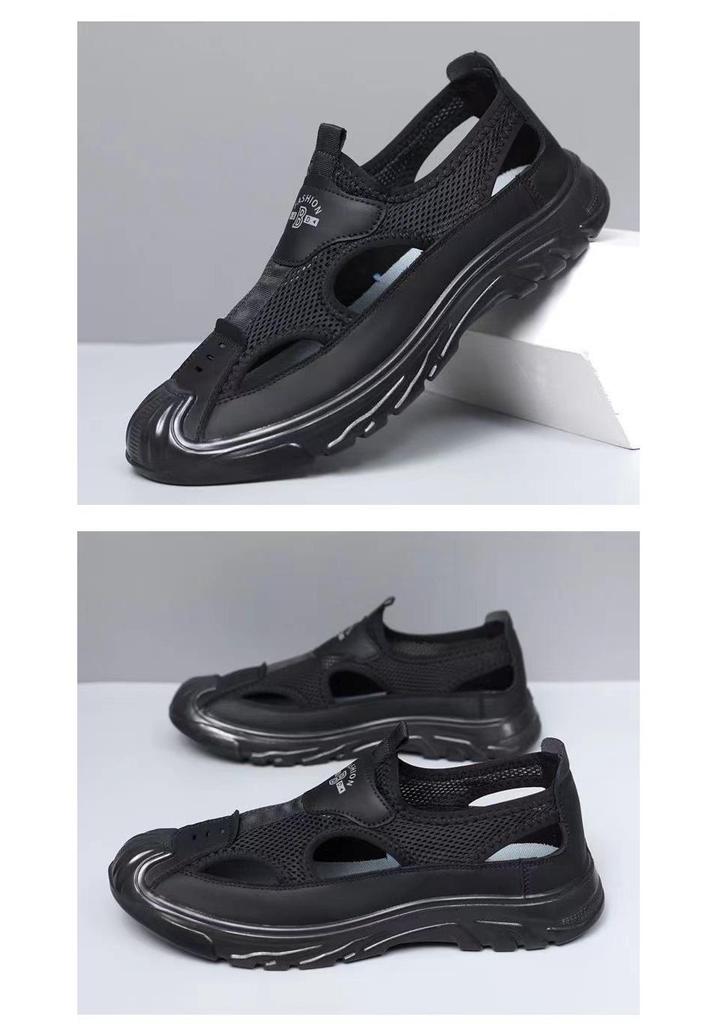 Men's Non-Slip Sports Casual Beach Shoes: Stylish Summer Breathable Mesh Sandals