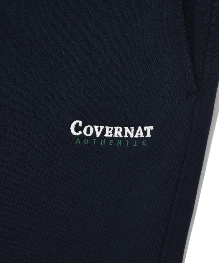 COVERNAT Authentic Logo Tapered Sweat Jogger Pants Navy