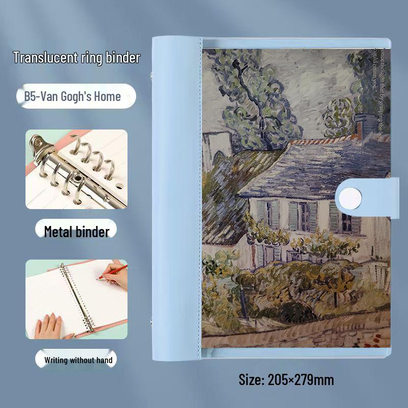 Benutzerdefiniertes transparentes weiches Cover Ölgemälde Notizbuch für Schüler und Doktoranden Tagebücher & Planung