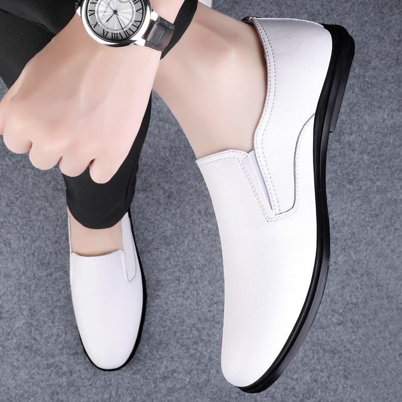 Fashion Men's Genuine Leather Breathable Loafers Comfortable Soft Casual Shoes for Men Lightweight Walking Shoes Male Driving Moccasins