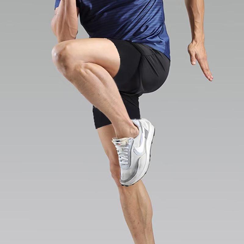 Men's Two-in-One Sports Shorts: Fitness, Running, Basketball - Anti-Exposure, Three-Point Design
