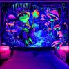 Wandteppich invoibler dunkle Nacht Frosch Hippie Pilz