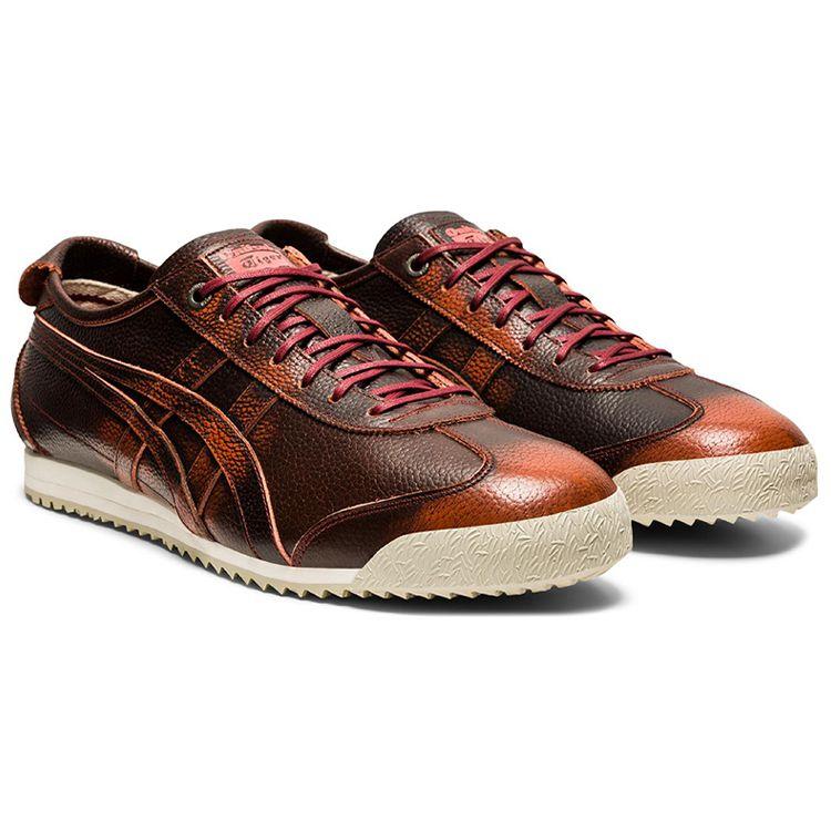 Onitsuka Tiger Mexico 66 Sd Non-Slip Durable Lightweight Low-Top Sports Casual Shoes Unisex Sneakers Black Red Brown 1183A837-500