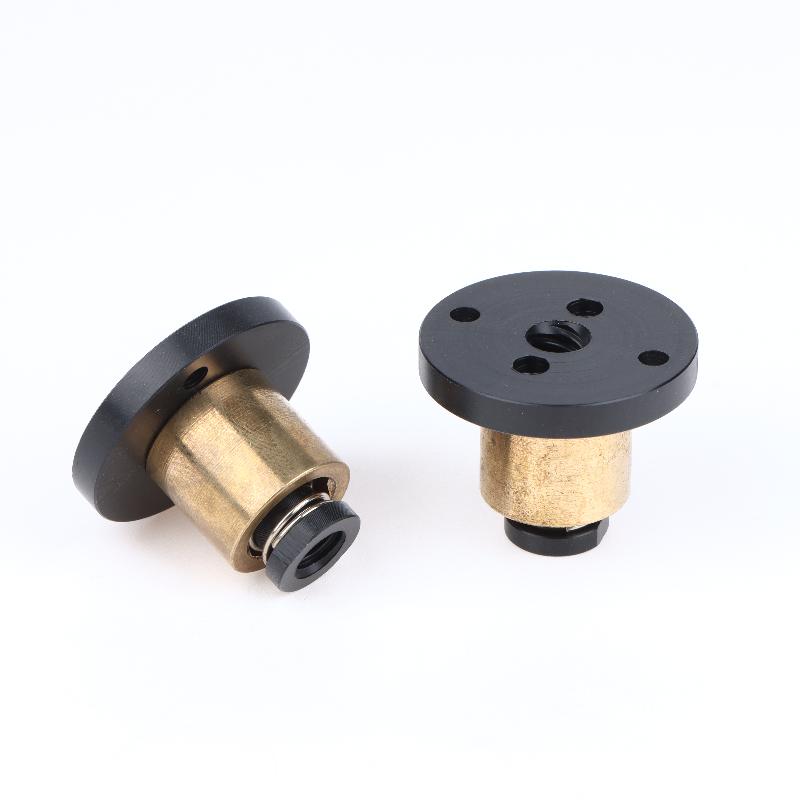 T8 Anti-Backlash Brass Trapezoidal Lead Screw Nut Eliminate Clearance Nut Pitch 2Mm Lead 2Mm 4Mm 8Mm For Cnc 3D Printer