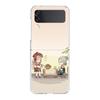 Genshin Impact klee Sayu Qiqi xiao For Samsung Galaxy Z Flip 3 4 5 Hard Folding Clear PC Phone Case For Samsung Z Flip3 Cover