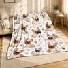 Französische Bulldogge Welpe Korallenfleece Decke