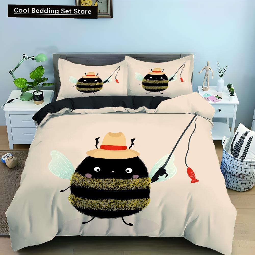 Comforter Cartoon Animal King Queen Elephant Tiger Lion Rhinoceros Bedding Set Wildlife Polyester Comforter