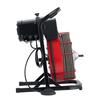 Drain Cleaner Machine 23m x 13mm, Sewer Snake Auger Manual Feed with 4 Cutters & Air-activated Foot Switch for 50mm to 150mm Pipes