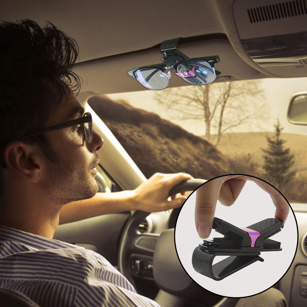 Carbon Löten Auto Brillenhalter Multifunktionaler Auto Sonnenbrillen Geldscheinklammer